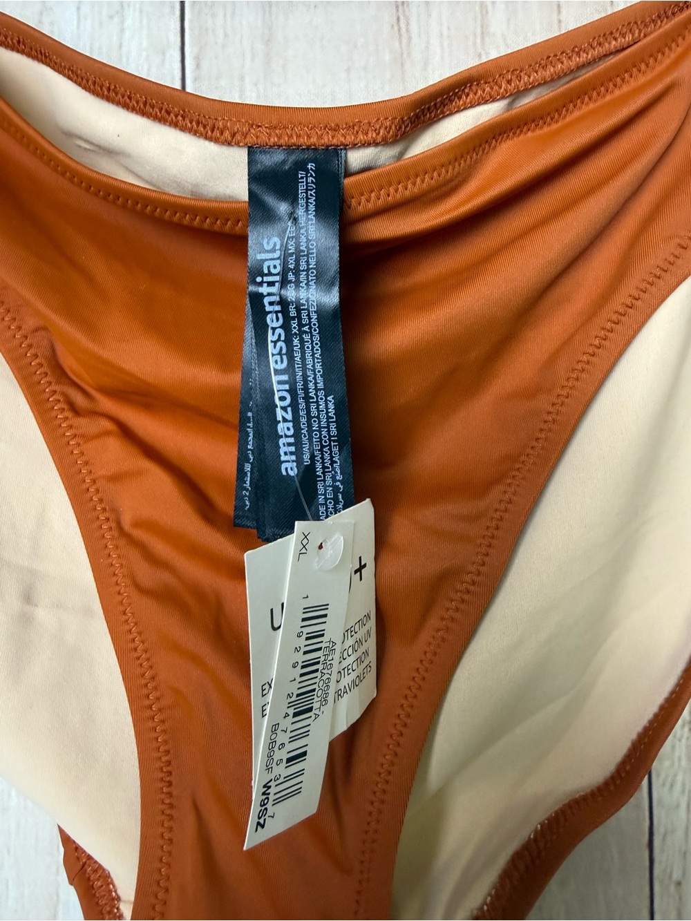 Amazon Essentials Rust-Tone High-Cut Bikini Bottom - Picture 2 of 4